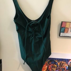 Jade Topshop Crisscross Bodysuit